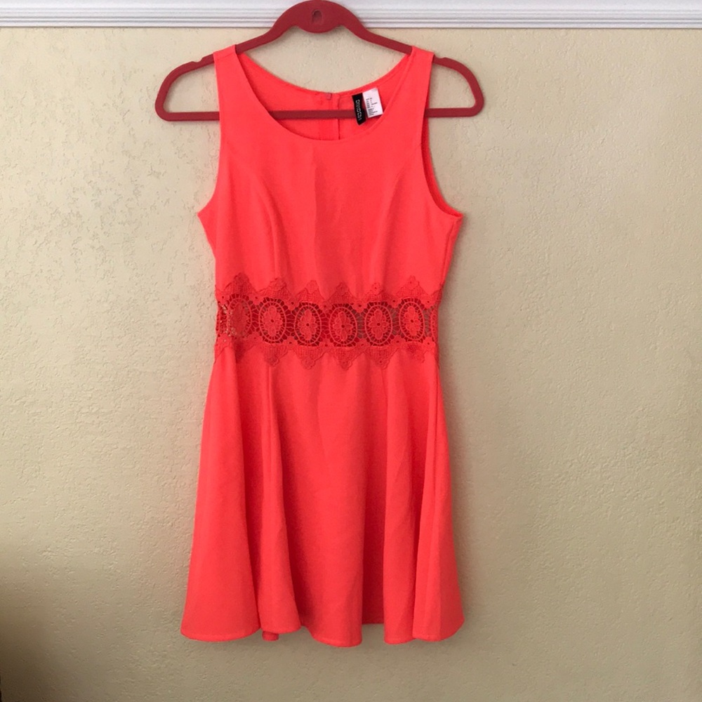 Bright pink dress